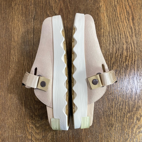 New Sorel Vllbe Suede Clog Women’s Various Sizes Nova Sand/Midnight - Picture 7 of 8